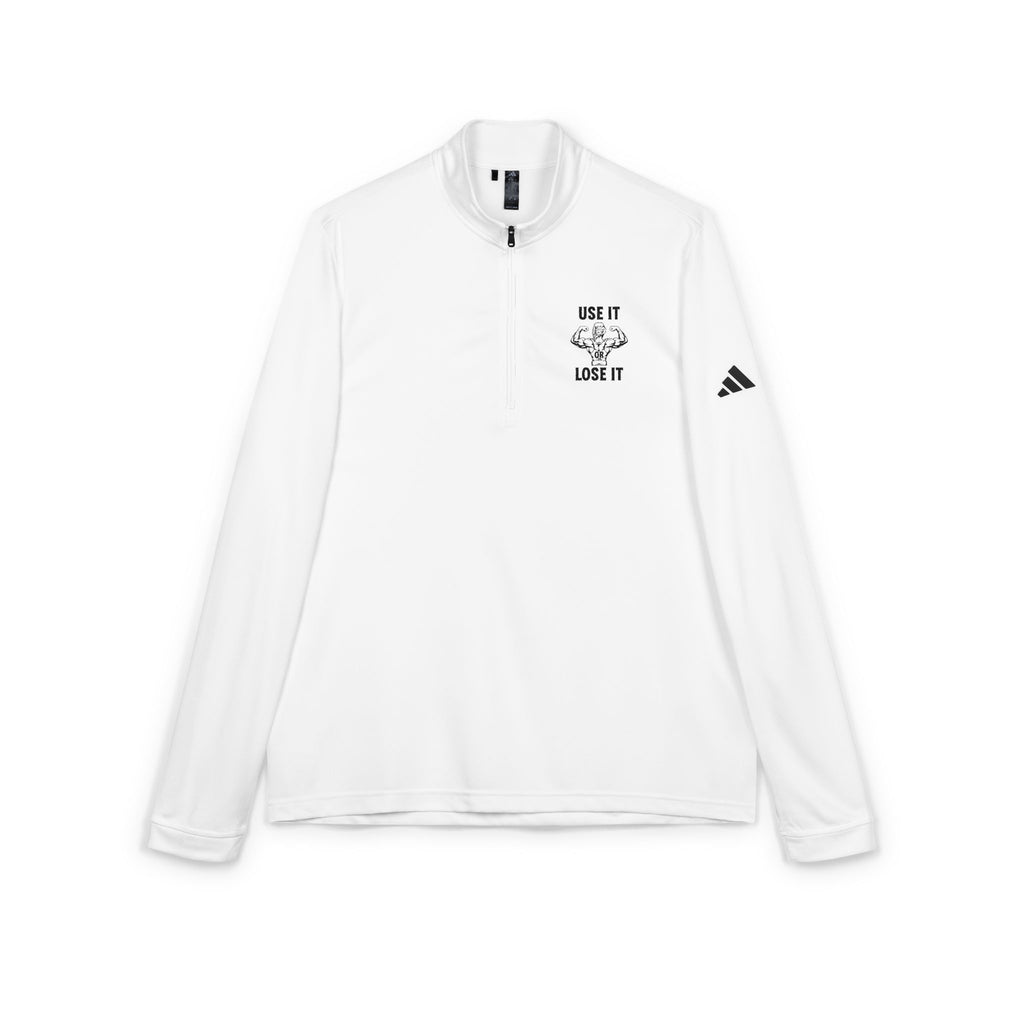 Use It Lose It Embroidered Quarter-Zip Pullover
